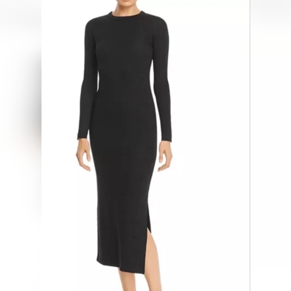 French Connection Elegant Black Long Sleeve Dress